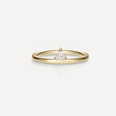 Stunning 0.15 CT Trillion Moissanite Engagement Ring with Solitaire Design 1